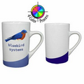 10 Oz. Slash Mug with Cobalt Blue Swoosh - Full Color Imprint